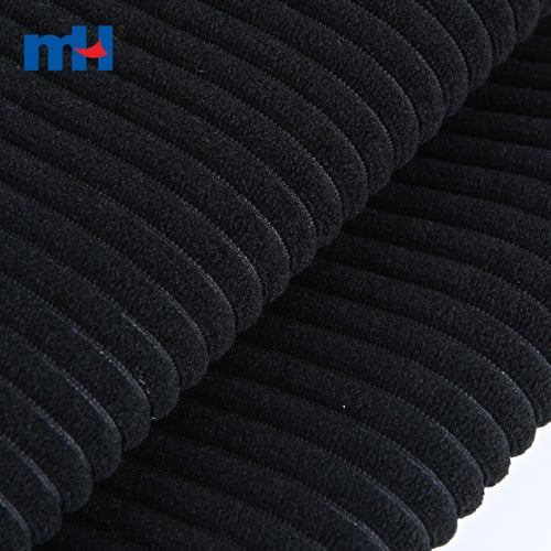 black corduroy fabric 1