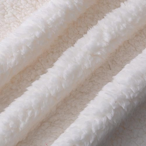 polyester sherpa fleece fabric for winter