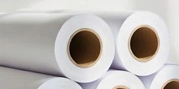 Papel para impressão por sublimação, para transferência de desenhos em tecidos de poliéster.