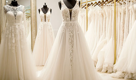 sachin and babi light blue dress Wedding Dress Fabrics: How to Choose the Best Fabric for Your Gown main image 1