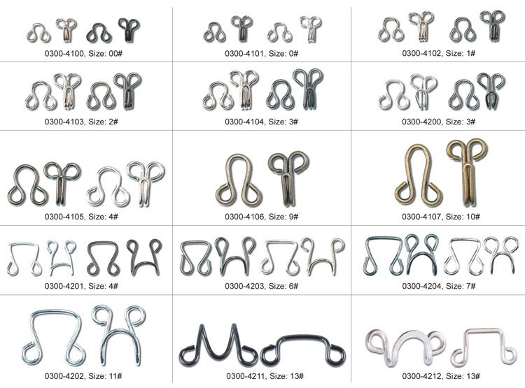 Hook & Eyes, Decorative Hook and Eye Fasteners Wholesale Hook & Eyes