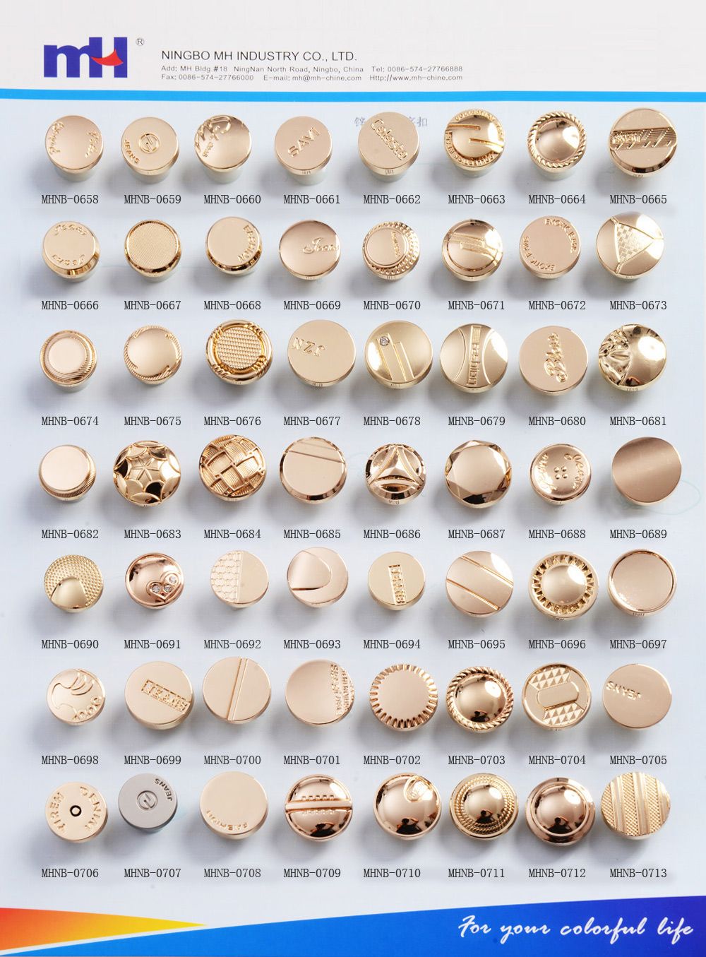 Zinc alloy jeans button