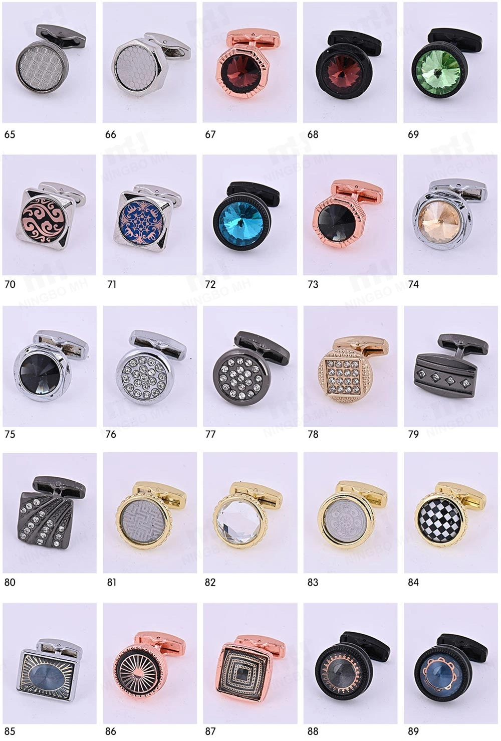 custom zinc alloy cufflink designs