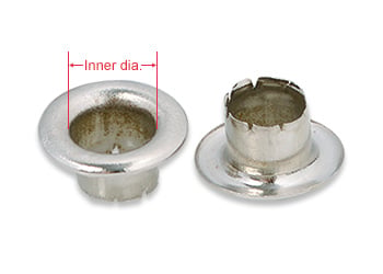 eyelets size