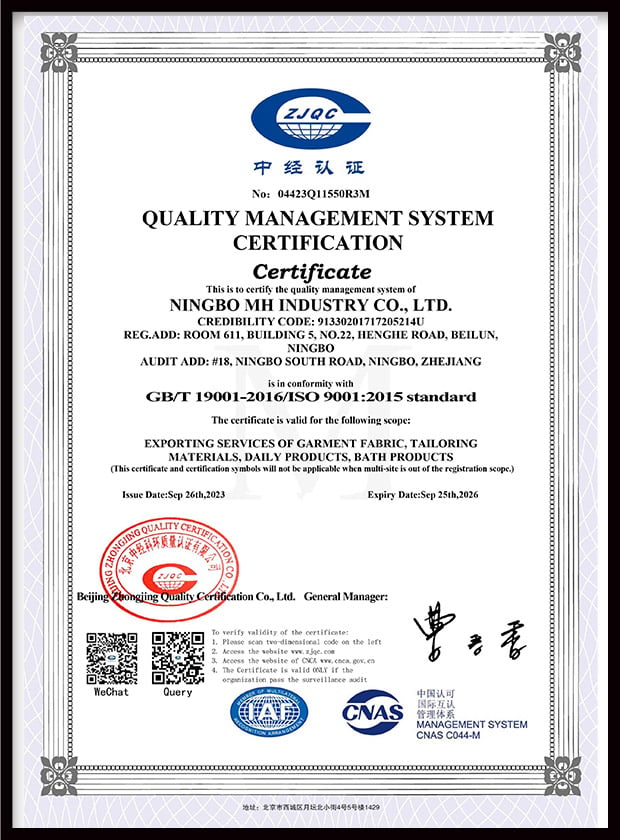 ISO-9001-chaîne longue à glissière en nylon
