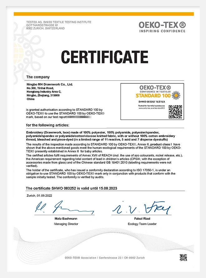 Oeko-Tex 100 Standard Class 1 polyester sewing threads Packing