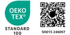 oeko tex polyester lace qr code