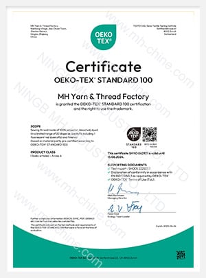 Oeko Tex Standard 100 Allegato 4