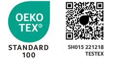 oeko tex woven fabric qr code