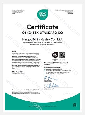 Oeko-Tex 100 standart sınıf 1