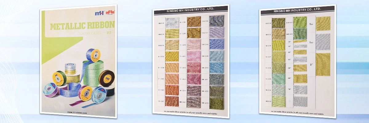 metallic ribbon color card