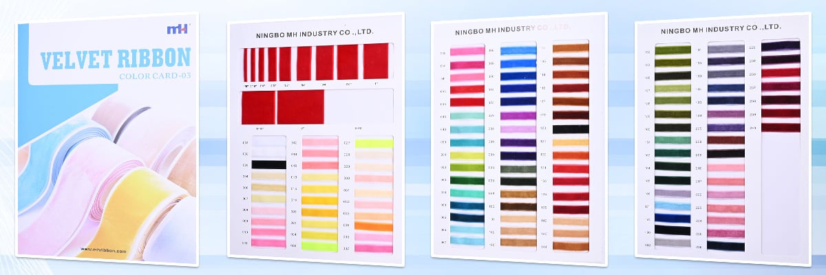 velvet ribbon color card