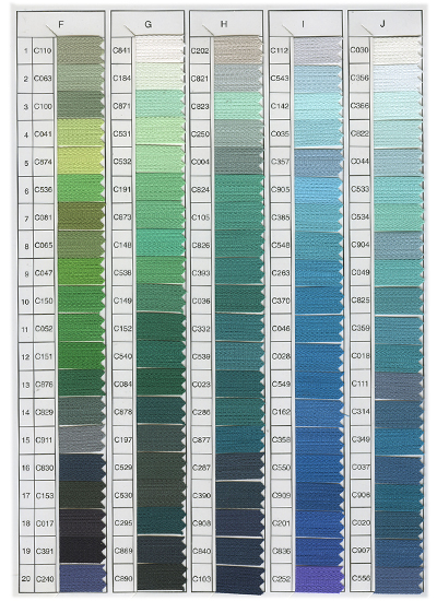 Color Card 02-Zippers