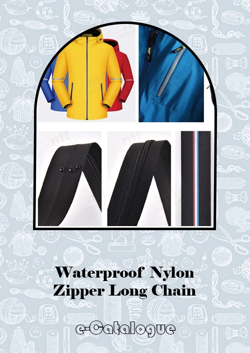 Waterproof Nylon Zipper Long Chain