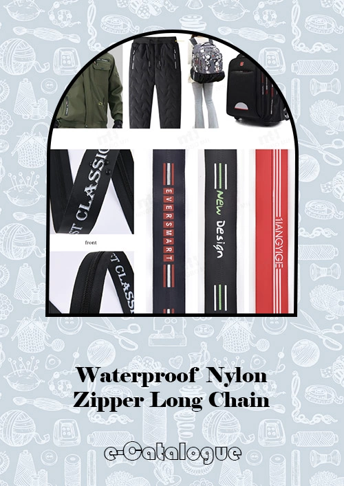 Waterproof Nylon Zipper Long Chain