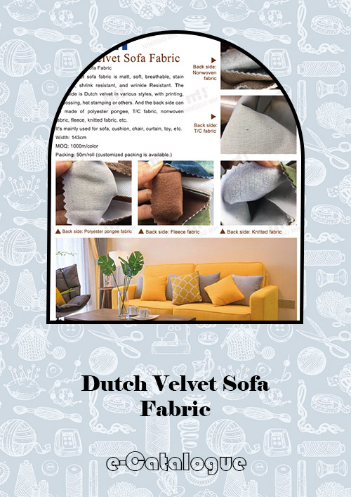 Dutch Velvet Sofa Fabric