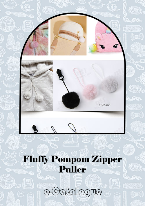 Fluffy Pompom Zipper Puller