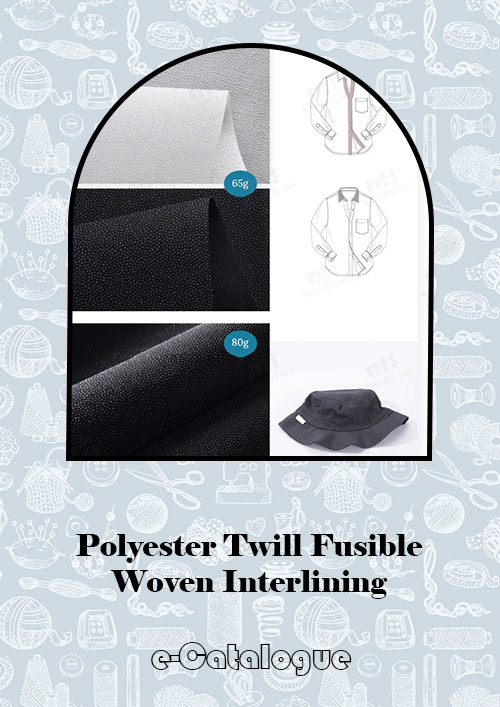 Polyester Twill Fusible Woven Interlining