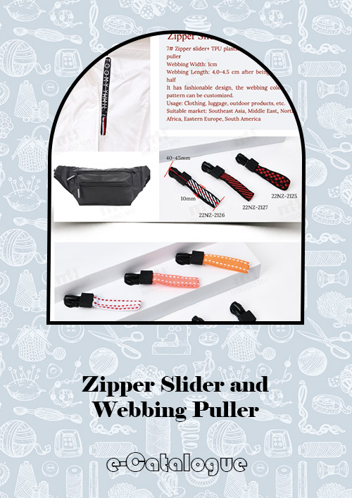 Zipper Slider and Webbing Puller