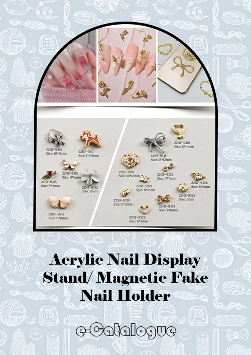 Présentoir à ongles en acrylique / Support magnétique pour faux ongles Présentoir à ongles en acrylique / Support magnétique pour faux ongles