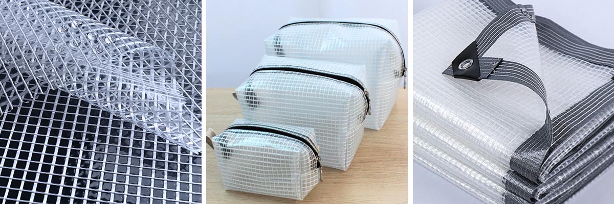 1000D Transparent PVC Mesh Fabric