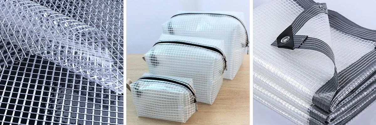 1000D Transparent PVC Mesh Fabric