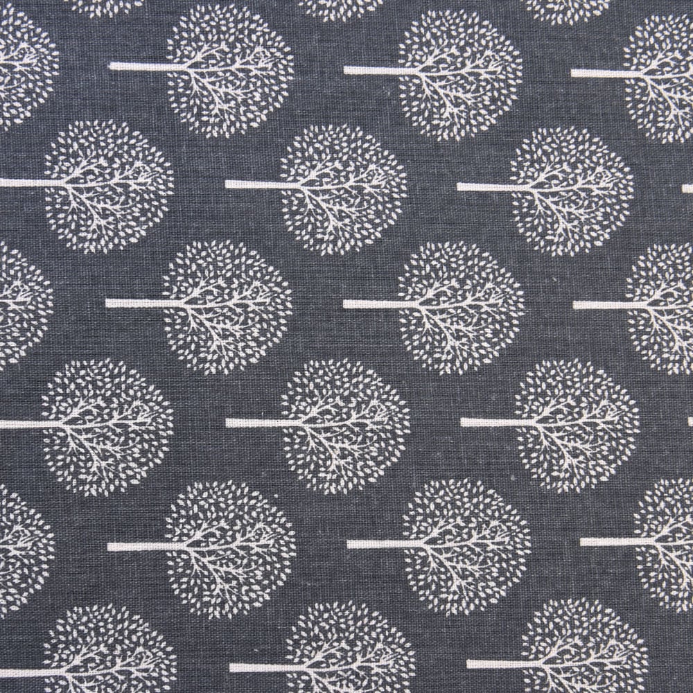 Regenerated cotton canvas with tree pattern