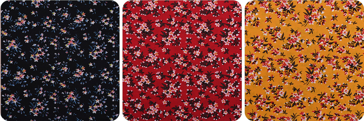 Floral Printed 4 Way Spandex Fabric