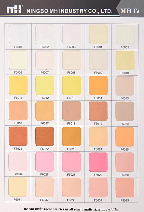 Pongee color card Pongee color card