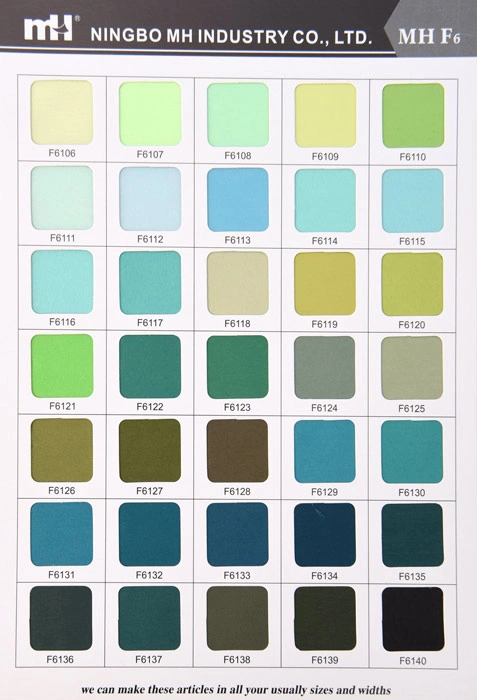 Pongee color card Pongee color card