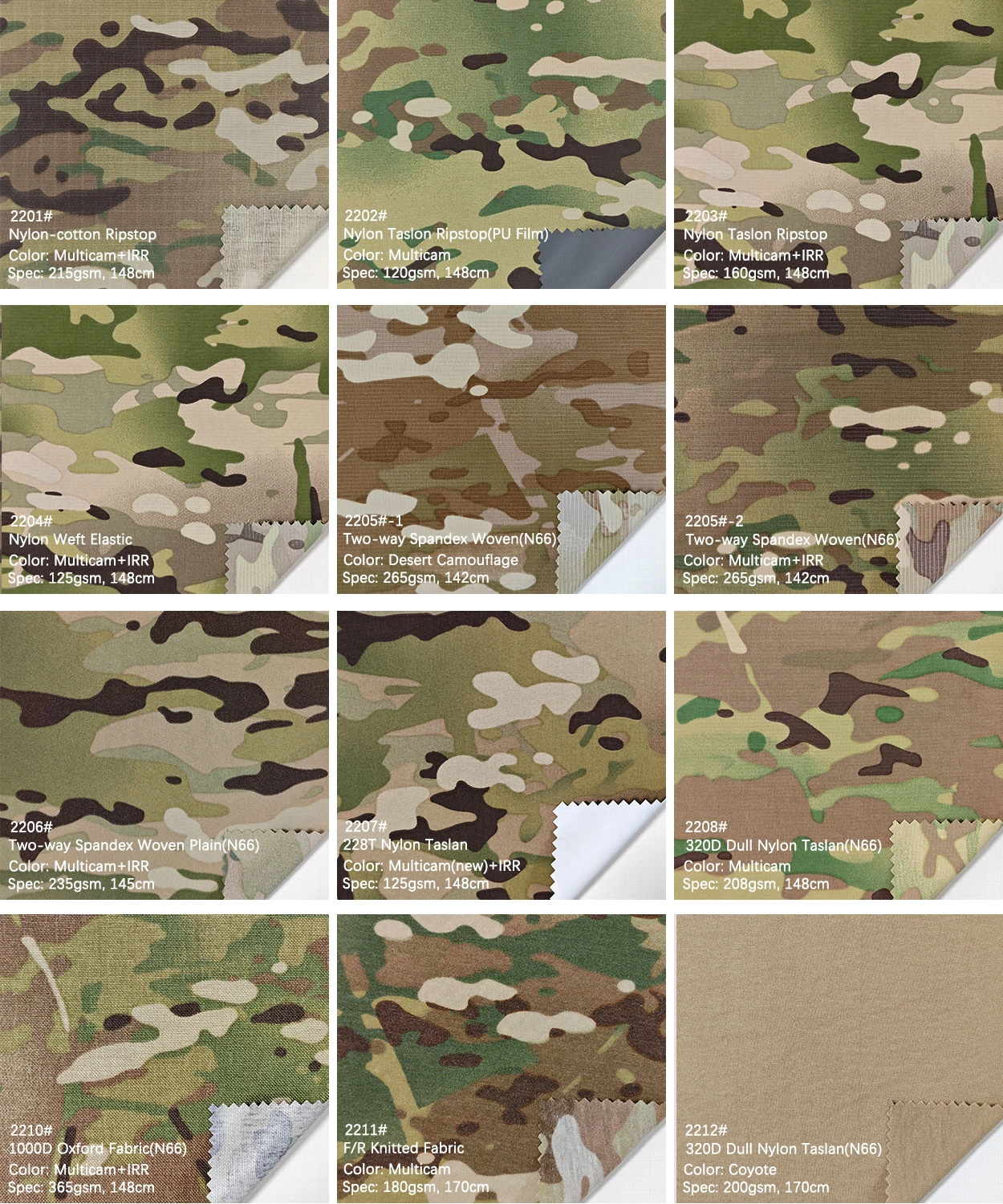 camo print workwear fabric