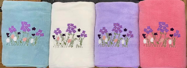 coral fleece towel design 1