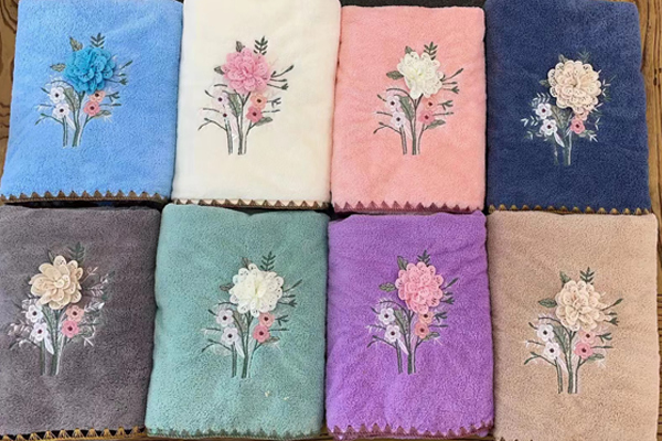 coral fleece towel design 1