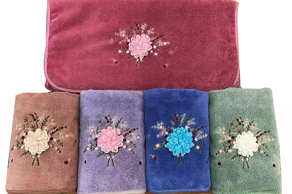 coral fleece towel design 1