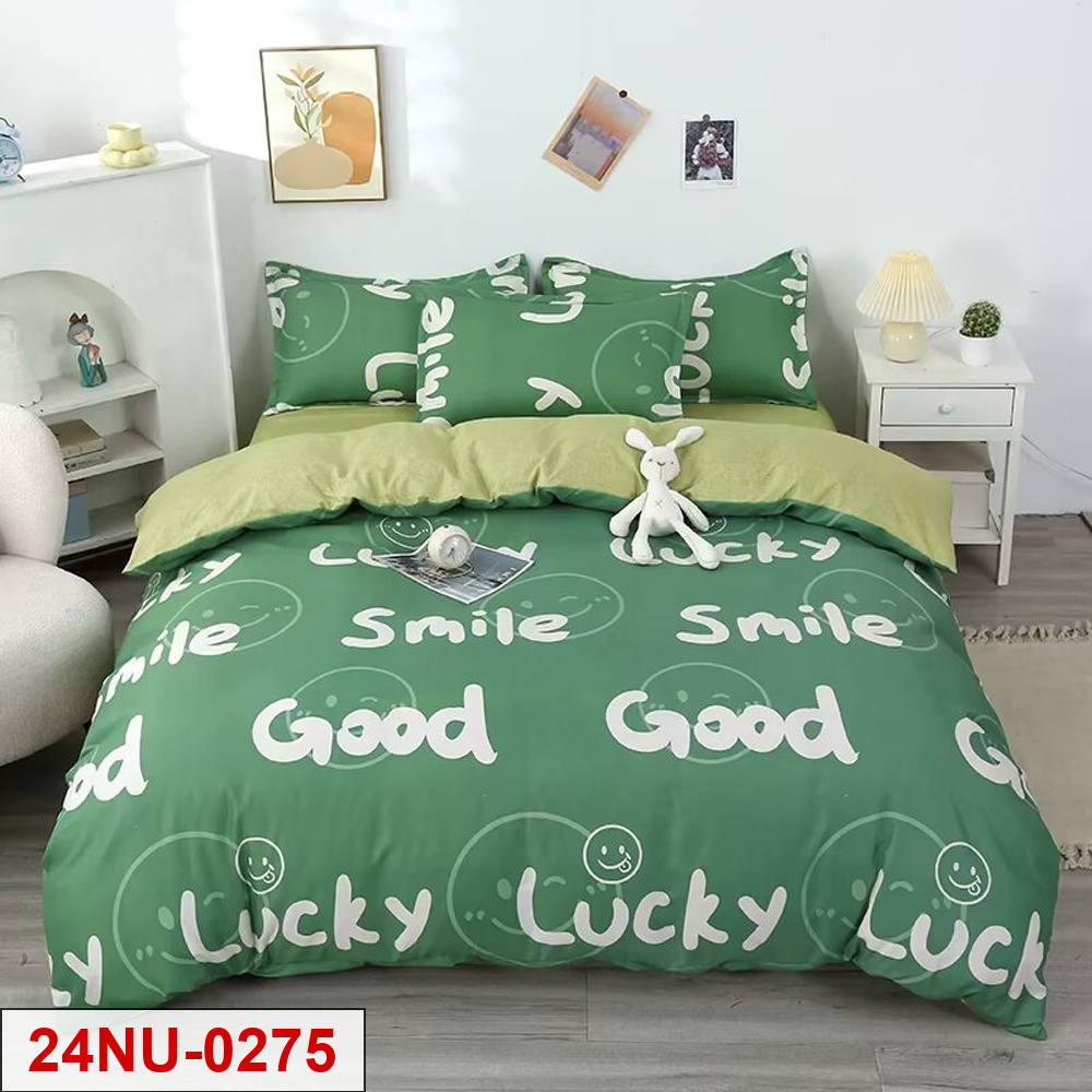 Carton printed 4-pieces bedsheet set