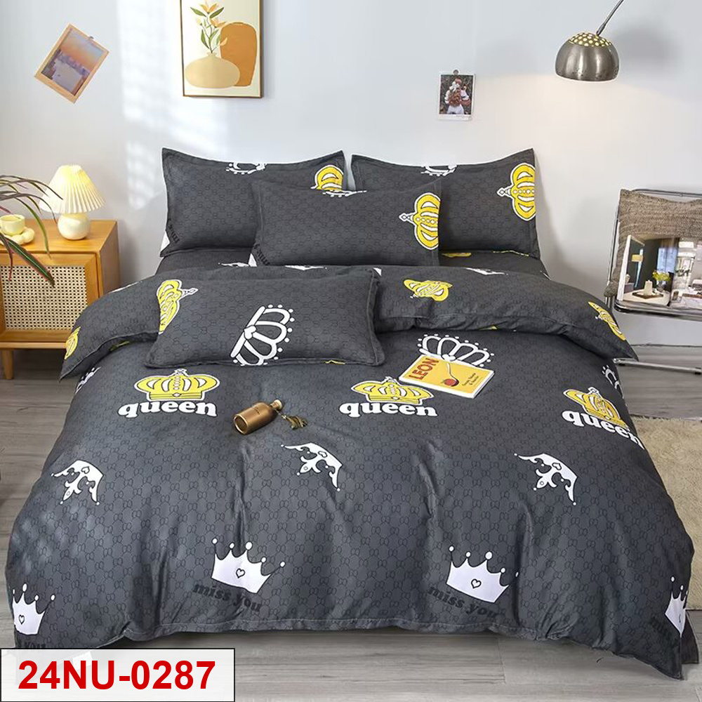 custom printed 4-piece bedding set