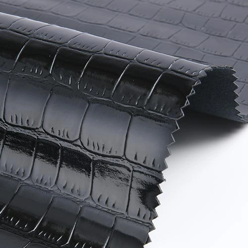 detalhes em tecido de couro PVC revestido