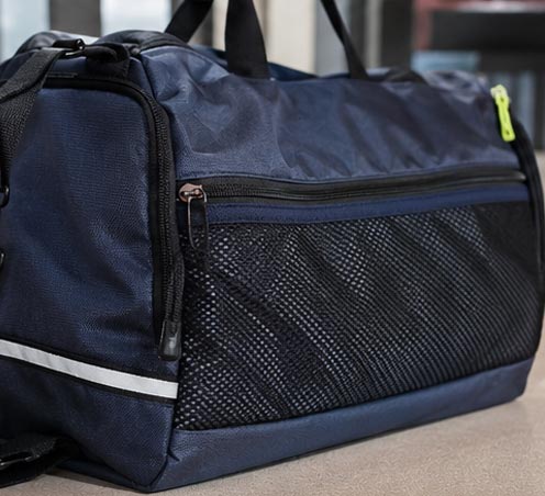 Hexagonal mesh fabric for sports bags and outdoor breathable panels