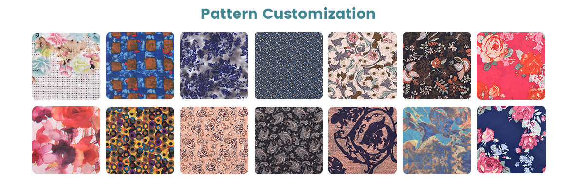 Custom Taffeta Fabric Pattern