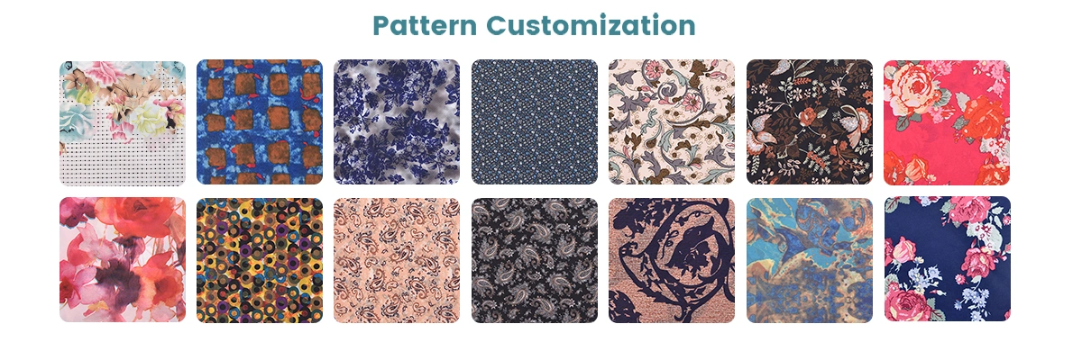 Custom Taffeta Fabric Pattern