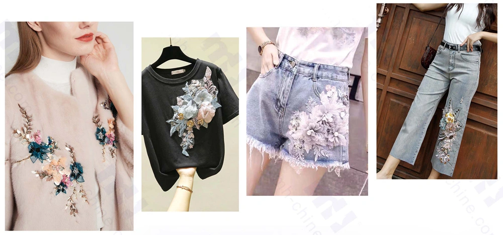 3d lace applique 3d lace applique