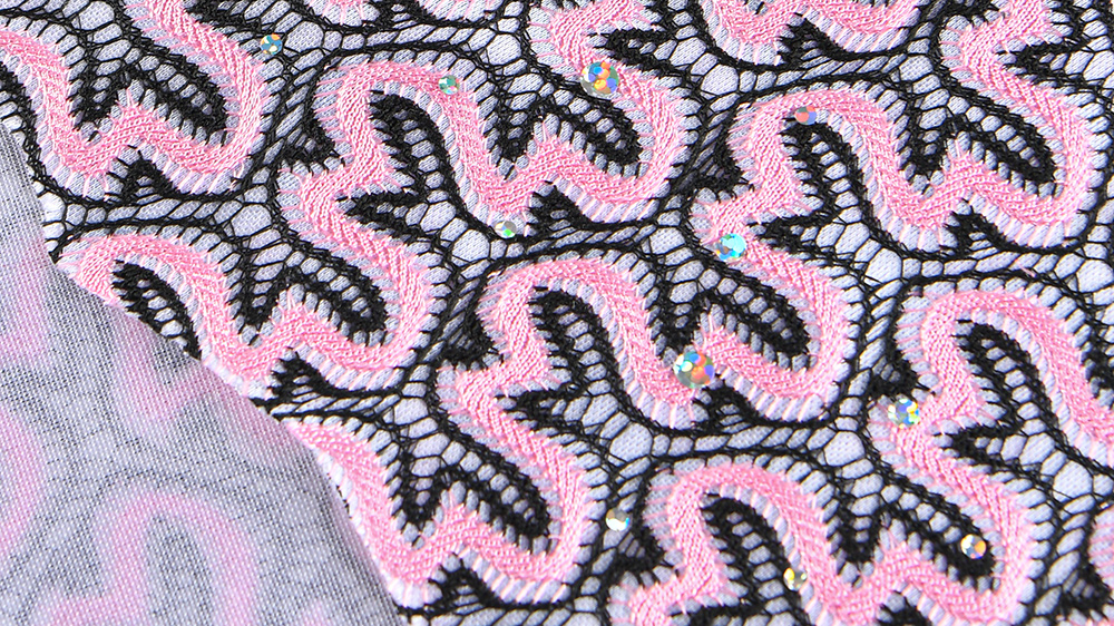 tissu de dentelle de polyester tissu de dentelle de polyester