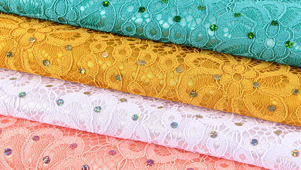 tissu de dentelle de polyester tissu de dentelle de polyester