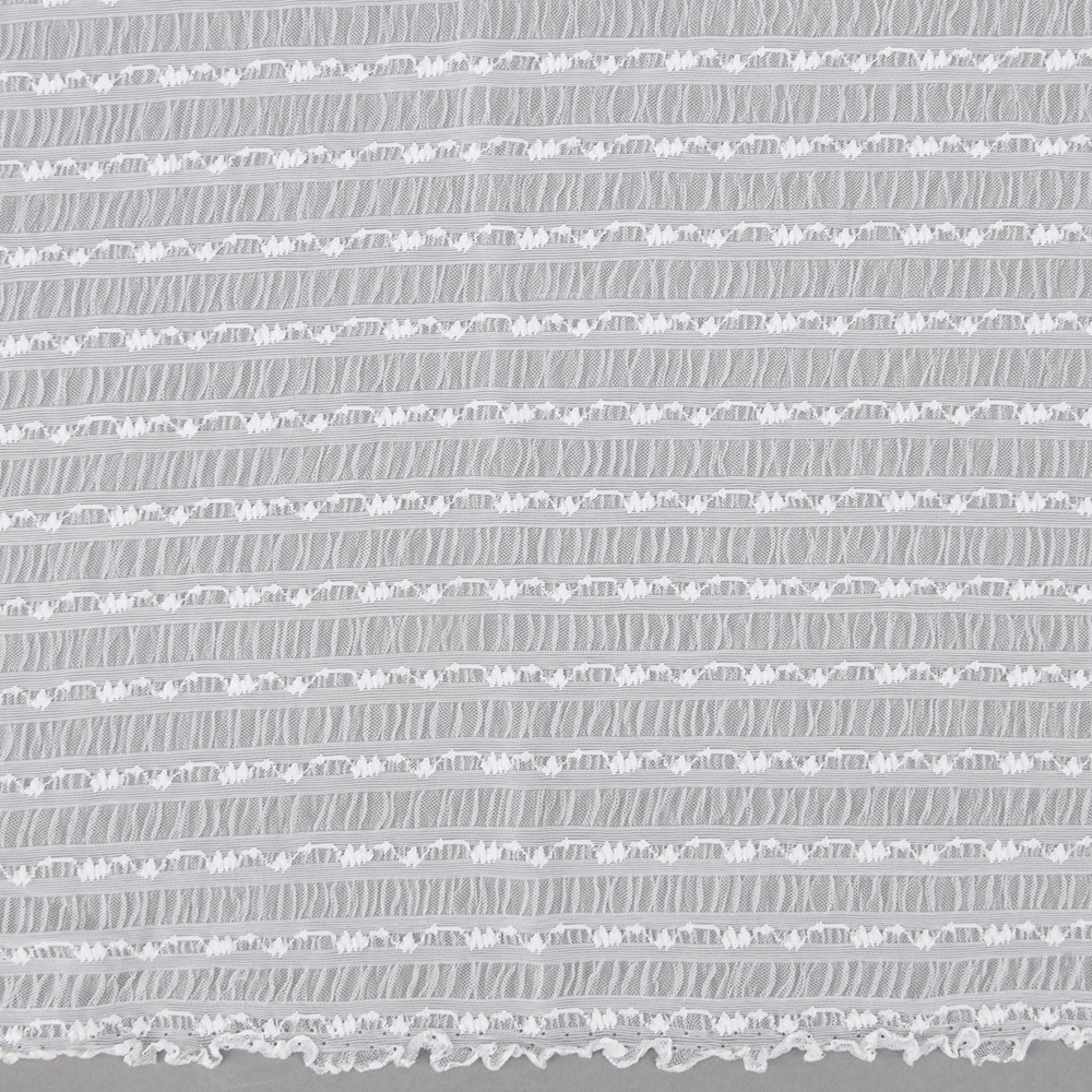 Polyester spandex lace fabric