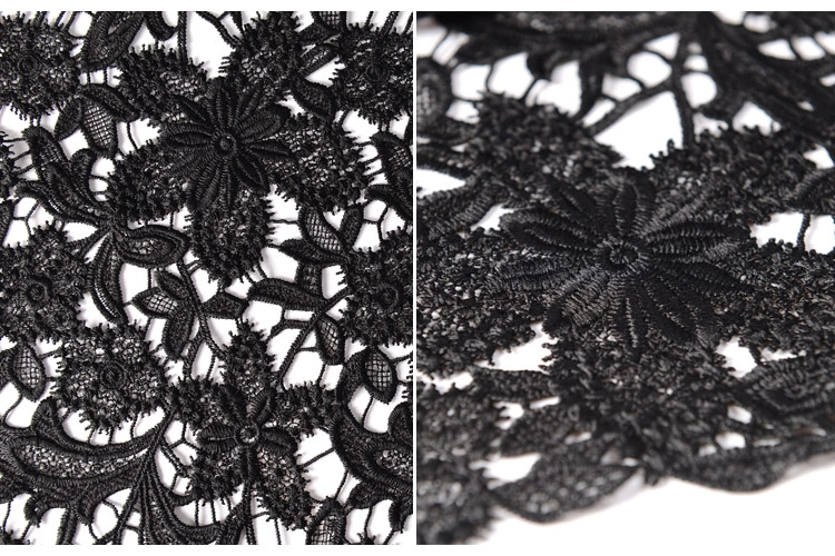 black embroidered lace black embroidered lace