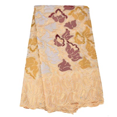Stone swiss lace fabric