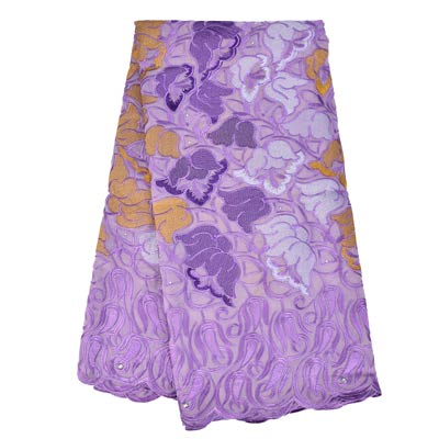 Stone swiss lace fabric