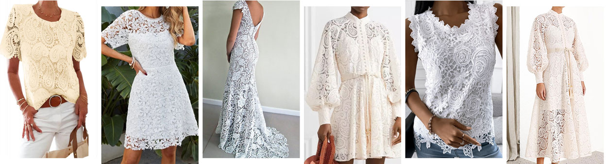 Paisley lace material Lace Usage