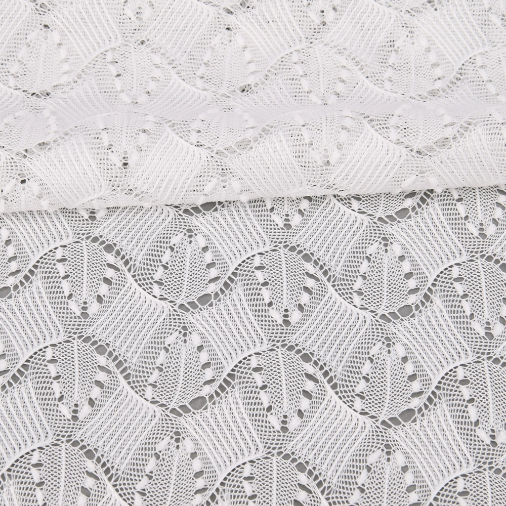 Polyester tricot lace fabric
