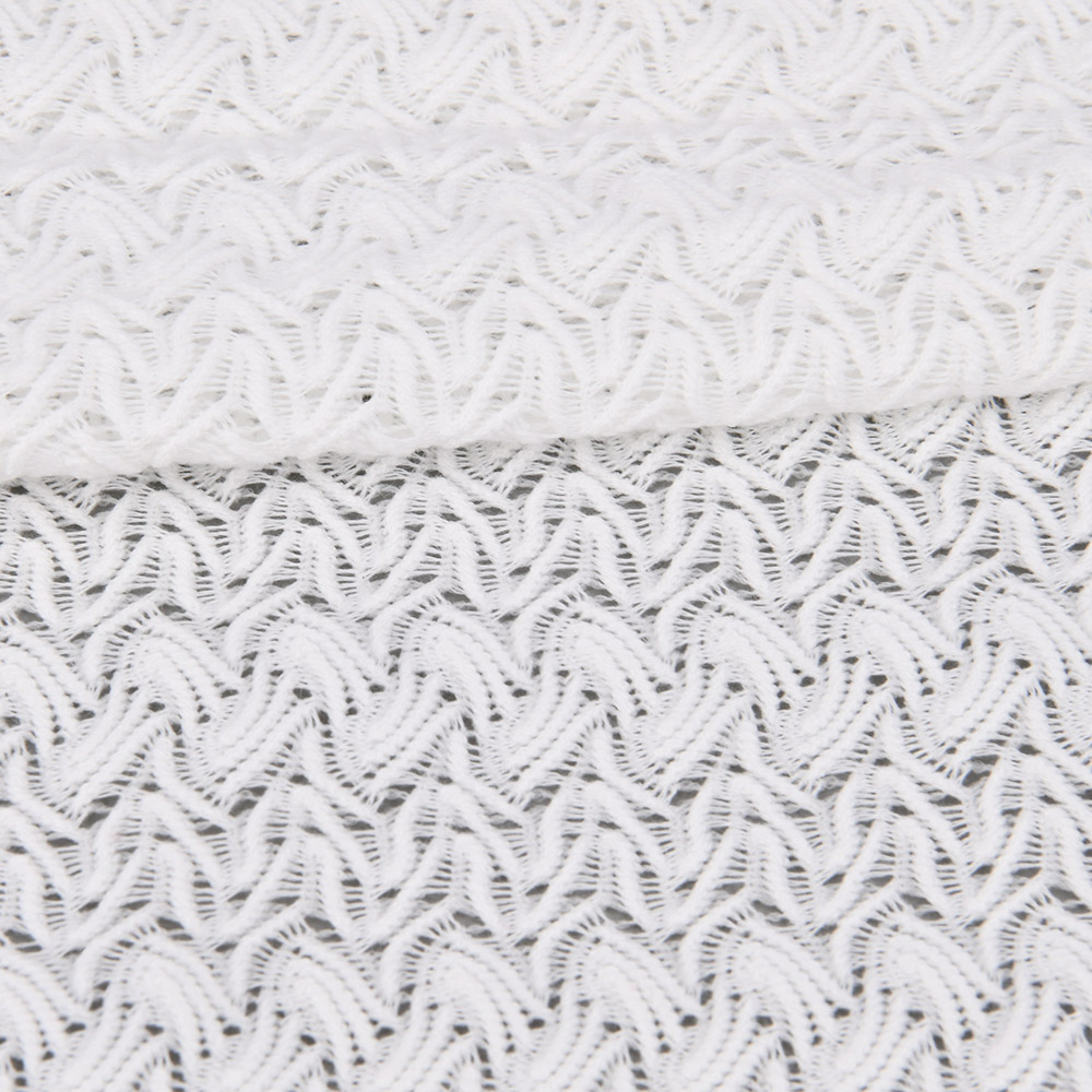 Polyester tricot lace fabric